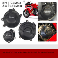 สำหรับฮอนด้า CBR500R CB500X CB500F 2019-2022รถจักรยานยนต์ไนล่อนเครื่องยนต์สเตเตอร์ปกเครื่องยนต์ยามคุ้มครองด้านโล่ป้องกัน