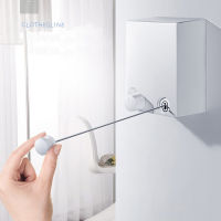 Retractable Laundry Clothesline Clothes Hanger Wall Hanging Stretch Washing Clothes Line Shrinking Balcony Invisible Line