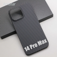 100% Real Carbon Fiber Phone Case For iPhone 14 Pro Max Aramid Fiber Ultra-thin Aramid Fiber Cover?เตรียมจัดส่ง?เคสโทรศัพท์ไฟเบอร์น้ำหนักเบาและมีความแข็งแรงสูง