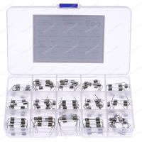 75pcs/Box 15value 5x20mm 250V Fast Blow With Lead Wire Glass Fuse kit 0.5A 1A 2A 3A 3.15A 4A 5A 6A 6.3A 8A 10A 12A 15A 20A 25A