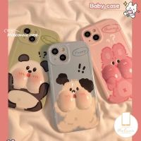 ใหม่ เคสโทรศัพท์มือถือ ลายการ์ตูนสุนัข แพนด้า กระต่ายน้อยน่ารัก 3D คลายเครียด สร้างสรรค์ สําหรับ IPhone 11 12 13 14 Pro MAX 6 6s 7 8 Plus 7plus 8plus XR X XS MAX SE 2020