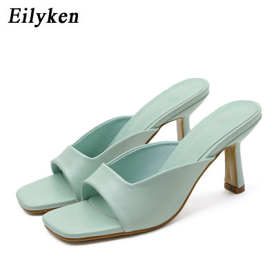Eilyken Size 35-42 Novelty Candy Color 8CM Women Sandals Hollow Open Toe Summer Beach Slides Shoes Females Gladiator Slippers