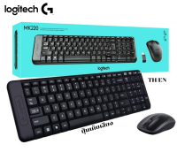 MK220 WIRELESS COMBO SET (คีย์บอร์ด+เมาส์ไร้สาย) LOGITECH EN/TH ปุ่มเงียบ ดีไซน์ที่เล็กกว่า ด้วยปุ่มคงเดิม - 3Y