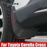 แผ่นกันโคลน4X สำหรับ Toyota Corolla Cross XG10 2021 2022ฝาแผ่นกันโคลนล้ออุปกรณ์เสริมรถยนต์บังโคลนแผ่นกันกระเซ็น