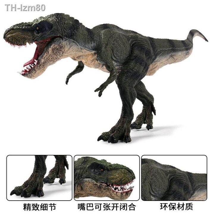 ของขวัญ-แบบจำลองไดโนเสาร์-jurassic-แบบคงที่เดิน-tyrannosaurus-ไดโนเสาร์ของเล่นสัตว์ป่าที่เป็นของแข็งโมเดลพลาสติก