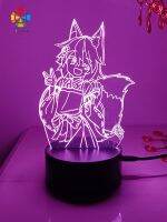 ☍✚❃ The Helpful Fox Senko San 3d led lamp for bedhome manga ninght lights anime figure room decor lampara de noche dormitorio