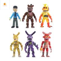 OPHOKJK ของขวัญของเล่น FNAF ฝันร้าย เฟรดดี้แบร์ อะนิเมะอุปกรณ์ต่อพ่วง อุปกรณ์ตกแต่งรถยนต์ บอนนี่ กระต่าย โมเดลสะสม Five Nights at Freddyand#39;s หุ่นจำลอง แอ็คชั่นฟิกเกอร์