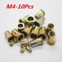 M4 Threaded Carbon Steel Rivet Nut Rivnut Inserts Nut 10Pcs/Lot Free Shipping