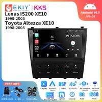 EKIY รถยนต์วิทยุ Android KK5 QLED สำหรับ Lexus IS200 XE10 1999-2005สำหรับโตโยต้าอัลเทสซ่า XE10 1998-2005เครื่องเล่นภาพเคลื่อนไหวหลายชนิด GPS