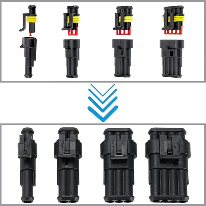 lwf-hot-waterproof-connectors-kit-ยานยนต์บัดกรีลวด-quick-connector-ไฟฟ้าในรถยนต์สายไฟ-auto-seal-socket-1-2-3-4-pin-plug