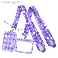 Purple Heart Love Neck Strap Lanyard for keys lanyard card ID Holder Jewelry Decorations Key Chain for Accessories Gifts