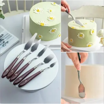 Stainless Steel Butter Cake Cream Blade Spatula Straight Bend Icing  Frosting Spreader Fondant Pastry Tool 