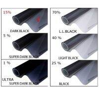 DARK SMOKE Tint Film DTY FILM Kit PET 15% VLT CAR TINT ROLL Scratch Resistant Accessories Durable Bumper Stickers  Decals  Magnets