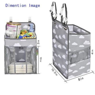 Multifunctional Polyester Portable Baby Bed Hanging Storage Bag Toy Diapers Pocket Bedside Organizer Infant Crib