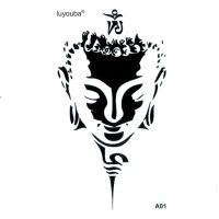 Buddha Waterproof Temporary Tattoos Men Tatuajes Temporales Glitter Tattoo Sleeve Tatoo Henna Tatuagem Art Tattoo Sticker Stickers