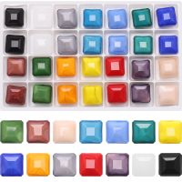20Pcs Chinese Crystal Cube Beads Wholesale 14mm Glass Square Beads Faceted DIY Beads Flat Crafts Materials Jewelry Supplier