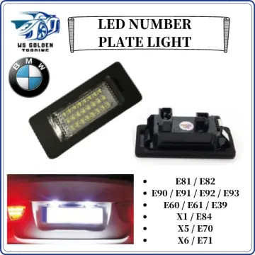 2 PCS LED License Plate Light For BMW E90 E92 E39 E60 E61 E5 E70