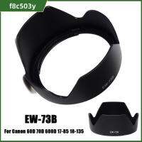 F8C503Y เอบีเอสเอบีเอส เลนส์ฮู้ด EW-73B 67มม. สีดำสีดำ เลนส์กล้องบังแดด ใช้งานได้จริง ฝาครอบป้องกันแสงสะท้อน สำหรับ 70D Canon 600D 17-85 18-135 อุปกรณ์เสริมกล้อง