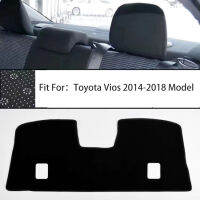 Toyota Vios Car Dashboard Cover Rear Sunshades Instrument Panel Light Pad Interior Accessories Fit For 2014 2015 2016 2017 2018 Model（With Logo）