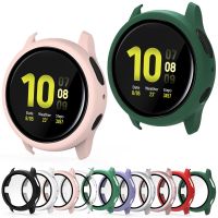 Case for Samsung Galaxy Watch Active 2 44mm 40mm Full Coverage Bumper Case Tempered Glass Screen Protector Cover for active 2 1