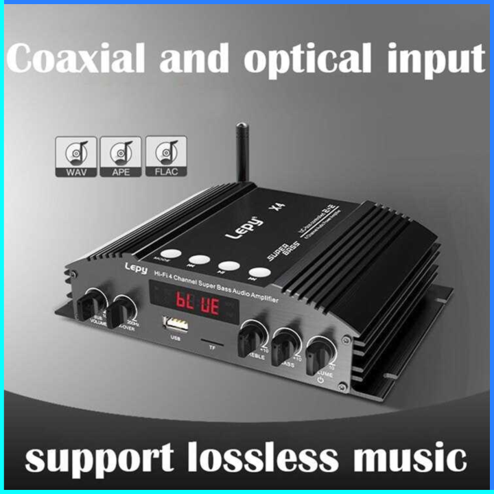 COD Lepy Audio Amplifier Bluetooth USB TF HiFi Sound Booster with