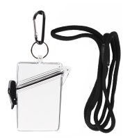 Transparnt Card Cover Holder Hard Plastic Waterproof Clear Credit ID Business Card Protection Document Id Badge Case