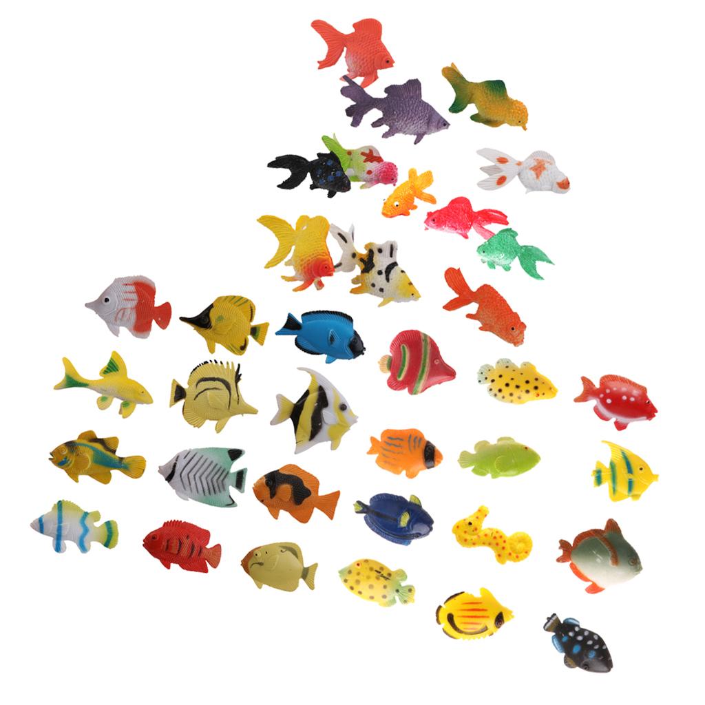 12x Plastic Marine Animal Set Assorted Sea   Model Kids Party Bag Filler 