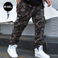 9XL ขนาดใหญ่พรางกางเกงคาร์โก้ผู้ชายกางเกงผ้าฝ้าย Joggers Camo กางเกงชายฮิปฮอปกางเกงลำลองเกาหลี Spodnie Meskie