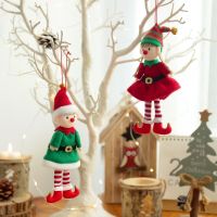 2022 New Year Christmas Elf Doll Kids Gift Xmas Tree Decor Plush Angel Pendant Christmas Decor 2023 Navidad Home Decor