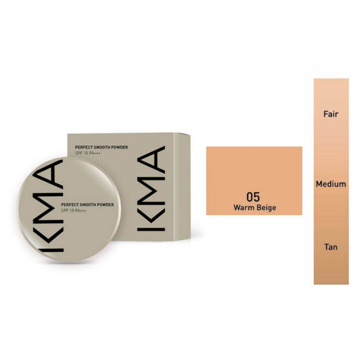 kma-perfect-smooth-powder-spf-15-pa-12g-แป้งผสมรองพื้น-ปกปิดแบบแนบสนิท-ซ่อนทุกปัญหาผิว