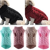 ZZOOI Warm Sweater For Dog Turtleneck Winter Dog Clothes Puppy Knitted Clothing Cat Kitten Costume For Small Dogs Chihuahua Outfit YZL