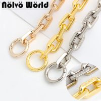 1-5 Pcs Metal Chain Shoulder Strap Chain and Spring Buckle Replaceable Leather Handles for Bag Shoulder Bag Handbags Accessories