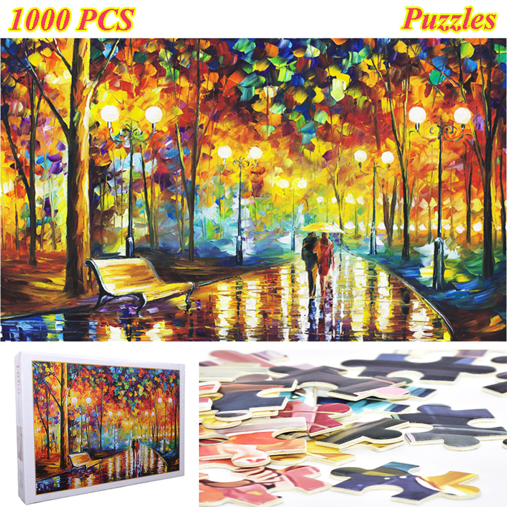 1000 Pieces Adult Puzzles Difficult Noctilucent Growups Puzzle Landscape Style 