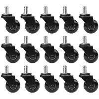 【LZ】 15 Pcs Replacement Chair Caster Wheels 2 Inch Heavy Duty Wheels With Plug-In Stem 7/16 X 7/8 Inch Smooth Rolling