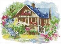 2021BU4001 Summer Cottage Needlework,For Embroidery,DIY 14CT Unprinted Arts Cross stitch kits Set Cross-Stitching Home Decor