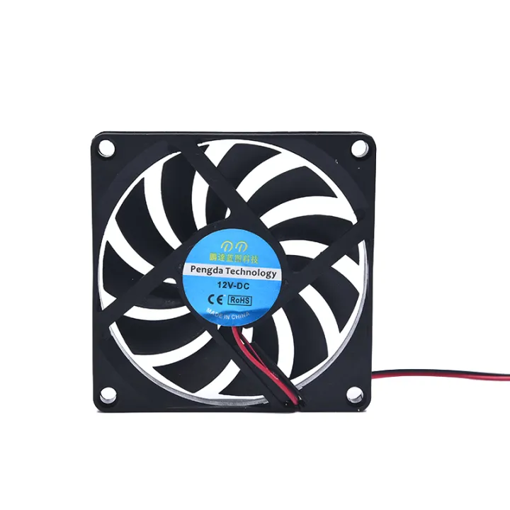 RGB cooling fan 1Pcs 12V Mini Computer Fans Cooling 80X80X10MM DC with