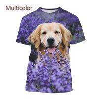 （Hot selling adult and child sizes in 2023）Men Women Fun Casual Short Sleeved New Fashion 3D Labrador Printed T-shirt Hot Sale Pet Dog Animal（Contact Laitu Customization）