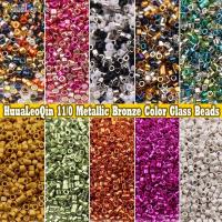 【YF】❁  5/10g 1.6mm Generic Metallic Color Glass Beads 11/0 Loose Spacer for Jewelry Making Sewing