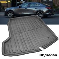 รถ Cargo Boot Liner สำหรับ Mazda 3 BP ซีดาน Saloon 2019 2020 2021 2022ด้านหลังพรมปูพื้นพรมกระเป๋าเดินทางถาด