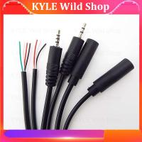 KYLE Wild Shop 25CM 2.5mm Mono 3pole 4pole Connector Cable Male Female Plug 3pin Extension Wire DIY Audio Repair Cable Adapter