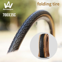 New bicycle tire 700C 700x35C road bike tires 60TPI kevlar anti puncture city bike leisure riding ultralight 420g