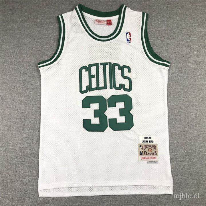 เสื้อกีฬาแขนสั้น-ลายทีม-boston-celtics-no-7-สไตล์-33-bird-2020-โลโก้บาสเก็ตบอล-สีขาว-สไตล์เรโทร