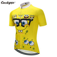 Summer Cycling Jerseys Funny Cycling Clothing Mtb Shirt Bicycle top Shirt Short Maillot Ropa Ciclismo Bike Wear Clothe Yellow