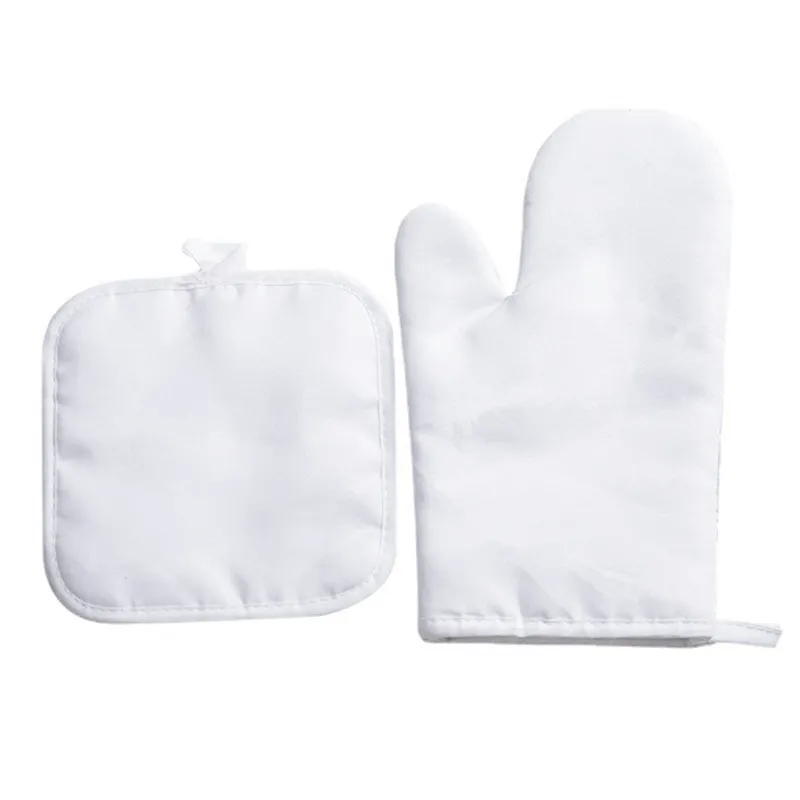 Kitchen and oven glove for sublimation Colour: white