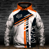 2021 New Mens Hoodie Casual FOX Logo Pullover Fashion Street Cool Motorcycle Racing Team Clothes Sweatshirt Mans Jacket Spring And Autumn 3d Printed Casual Plus Size Sweatshirt