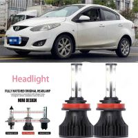 หลอดไฟหน้ารถยนต์ LED LAI 40w 6000k สีขาว สําหรับ MAZDA 2 (DL DJ) 2015-2023