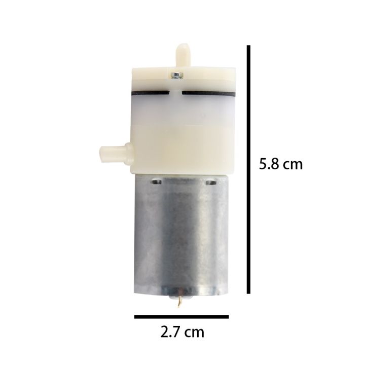 ปั๊มสูญญากาศขนาดเล็กไฟฟ้า-dc-12-v-3-7-v-ปั๊มลมไมโครมอเตอร์ขนาดเล็ก-dc-ปั๊มออกซิเจนตู้ปลาตู้ปลา-diy-สีขาว