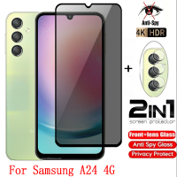 Samsung A24 4G 2023 2IN1สำหรับ Samsung A24 A25 A34 54 A 54 A 34 A 24 A 14 M 14 M54 4G 5G 2023ivacy กระจกเทมเปอร์ส่วนตัวฟิล์มป้องกันฟิล์มกันรอยป้องกันเต็มพื้นที่ของหน้าจอฟิล์มติดกระจกเพื่อความเป็นส่วนตัวต้านการมอง