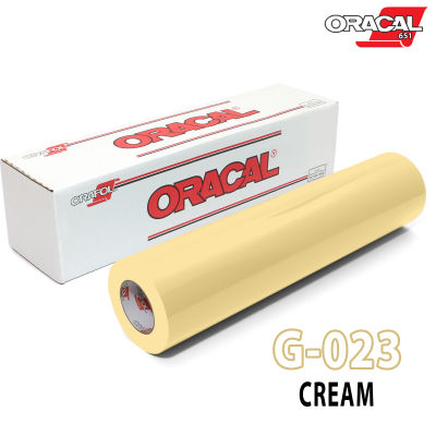 Oracal 651 G023 สติ๊กเกอร์เงาสีครีม ติดรถยนต์