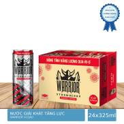 Thùng 24 Lon Nước Tăng Lực Warrior Hương Dâu 24x325ml